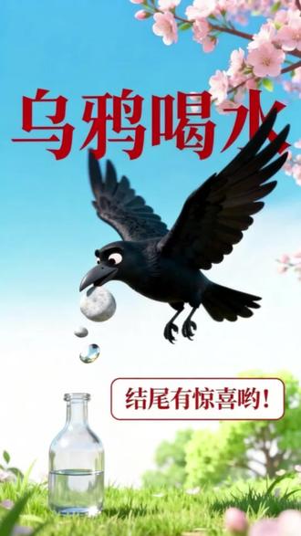 #0-6岁儿童睡前故事 乌鸦喝水
出处:出自《伊索寓言》,后在中文语境中广泛流传。
含义:乌鸦通过往水瓶里填石子使水位上升,最终喝到水,比喻遇到困难时要善于动脑筋,利用现有条件解决问题。#成语故事#寓言故事 #启蒙早教 #睡前故事
3-8岁必看!孩子快速吃透成语故事
4-10岁启蒙:成语故事这样学超高效
5-12岁娃速学成语,故事化掌握超轻松
3-9岁黄金期:让孩子快速爱上成语故事
4-11岁干货:成语故事快速学,家长必藏
5-8岁孩子学成语,用故事快速记牢不费力