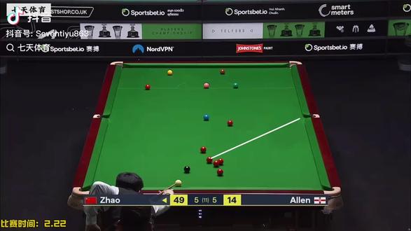 从落后到追平,从赛点到决胜!赵心童顶住压力,连救赛点入决胜局,最终6:5 力克马克·艾伦,强势挺进决赛!