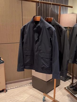 【老钱工装休闲 双层领】秋季男士高品质简约百搭立领短款夹克外套#夹克#夹克外套 #立领夹克#老钱风 #老钱风夹克