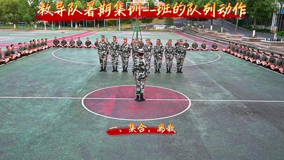班队列略见成效 #国防教育 #军训