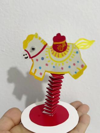 亲子手工/马年到,一起来做可爱的摇摇马,把所有的烦恼都摇走#创意绘画 #儿童创意画 #亲子手工 #创意绘画 #创意手工