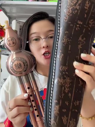 天鹅葫芦丝乐器C调a降b调学生专用儿童7孔成人初学者高端演奏专用#葫芦丝