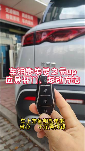比亚迪元UP钥匙没电打不开车门,着不了车!应急办法!打车型!下期更新你的#车钥匙没电#汽车应急办法#车钥匙电池#用车小知识