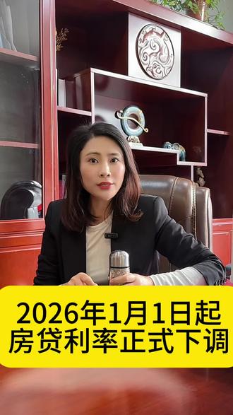 2026年1月1日起,利率集体下调!#二手房 #业主 #卖房攻略
