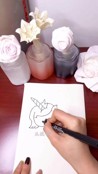 你认识这个小马驹吗?#绘画教程 #零基础学画画 #小马驹 #手绘教程 #马年大吉