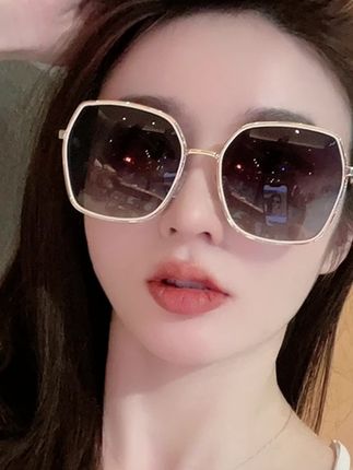 墨镜女士女款新款时尚潮流网红太阳眼镜偏光防紫外线大脸显瘦2025