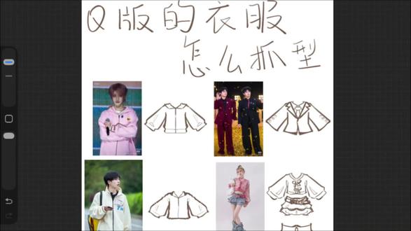 几笔画出简单明了的qq人衣服!(依旧搬运中)#画画 #绘画 #q版 #绘画教程 #接稿