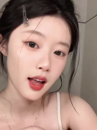 十几秒学会谁都能驾驭的八字刘海,超级简单有手就会 #修饰脸型 #八字刘海 #夹子#韩系发型