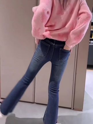 #女童牛仔裤 #女童加绒牛仔裤 #藏肉显瘦穿搭 #生女儿就是用来打扮的 #中大童女孩衣服推荐