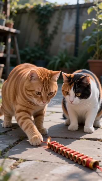 笑晕了!两只猫放鞭炮,锅盖直接炸飞盖头上!
#搞笑萌宠 #猫咪成精了 #新年趣事