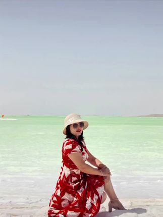 #记录旅行时光 #散落人间的绿宝石,真得美到窒息, 满眼都是青苹果色的绿#察尔汗盐湖天空之镜