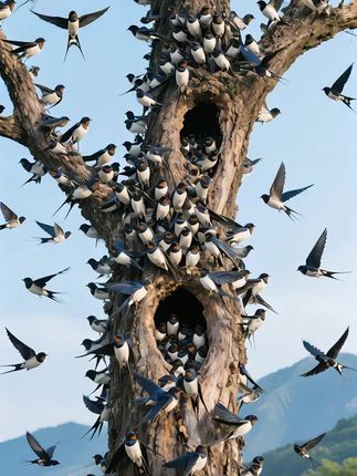 #万物有灵#神奇的大自然#小燕子#燕子窝#自然奇观难得一见