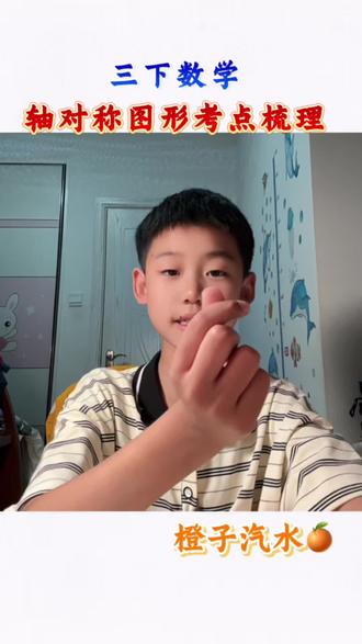 三年级下册数学 轴对称图形考点梳理#小学数学 #三年级下册数学 #轴对称图形 #亲子教育 #真实生活分享计划