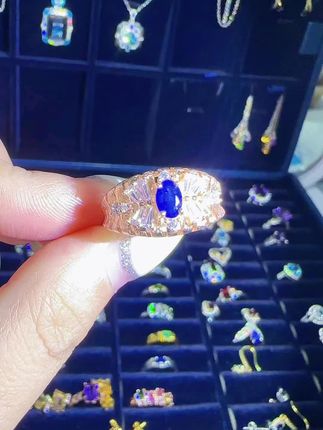 天然蓝宝石  老烧 基地发货#珠宝首饰 #珠宝 #蓝宝石 #工厂 #供应链