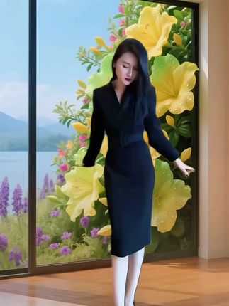 #今日穿搭 #气质显瘦穿搭 #温柔穿搭 #连衣裙分享 #秋季穿搭