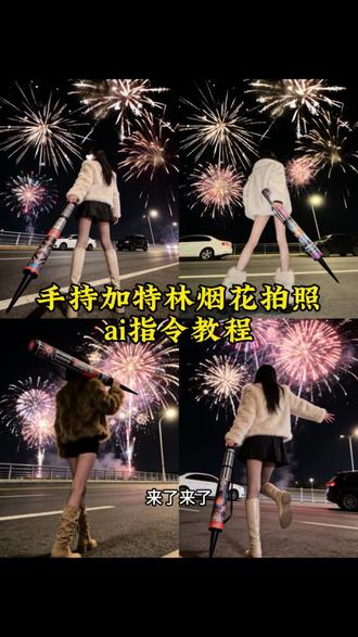 手持加特林拍照ai指令来了,过年就这样拍,和姐妹一起手持加特林,所念皆星辰,崩走霉运#加特林烟花 #手持加特林所愿皆成真 #豆包ai #豆包p图已经nextlevel了 #豆包出大片有两把刷子 手拿加特林烟花拍照ai指令教程 加特林烟花写真 加特林烟花拍照豆包指令 手拿加特林烟花拍照