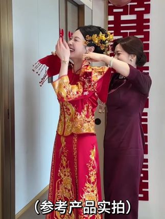 118米入!福利龙凤褂十月热卖爆款!超级推荐~! #龙凤褂造型 #龙凤褂中式嫁衣 #化妆师的工作日常 #化妆师推荐 #新娘百搭