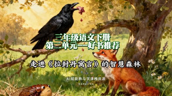 3.21三年级语文下册好书推荐--走进《拉封丹寓言》的智慧森林#三年级语文 #三年级语文下册 #拉封丹寓言 #优秀创作者扶持计划 #创作者扶持计划