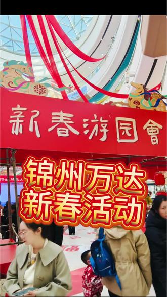 锦州万达初一开到了新春游园会和非遗表演#非遗表演 #锦州万达广场 #演出现场拍摄
