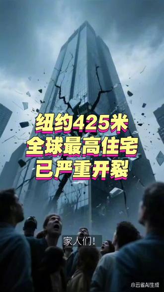 纽约425米全球最高住宅已严重开裂