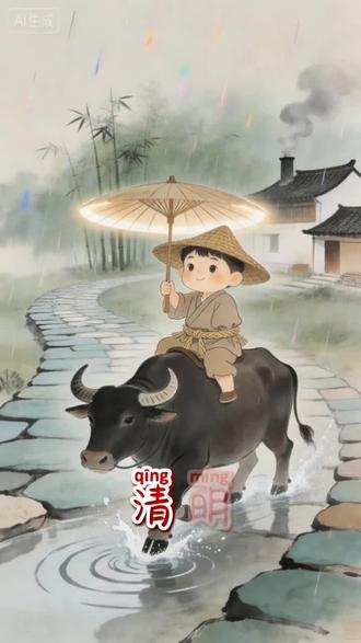 #古诗配画 #古诗 #诗词 #清明#小学必背古诗