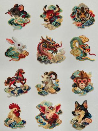 拼豆日记📓(29/100)
拼豆图纸| 十二生肖纹祥
是刻在中国人血脉里的时光印记🐉
从上古走来的十二种生灵
藏着古人对自然与生命的浪漫解读
#拼豆图纸#十二生肖#中式美学#拼豆也太有意思了