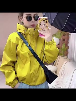 短款冲锋衣2025春秋季新款时尚百塔宽松休闲夹克上衣百搭外套女