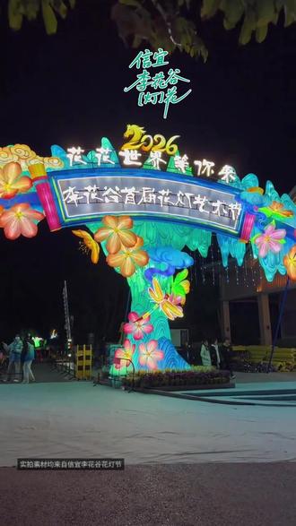 李花谷花灯节人气爆棚!~29块9 沉浸式节庆体验#旅游 #李花谷 #花灯
