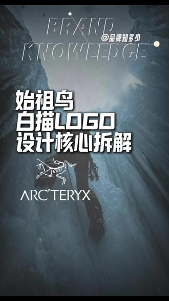 始祖鸟白描LOGO:以原生化石讲透专业户外叙事#始祖鸟 #白描 #logo设计#户外品牌 #设计干货