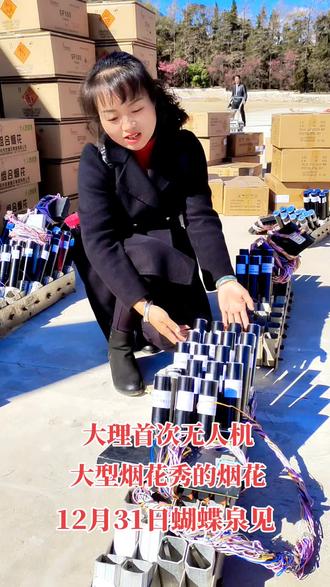 12月31日蝴蝶泉大理首次无人机大型烟花秀的烟花已就位 #七彩云南 #大理跨年夜 #烟花 #跨年夜 #跨年烟花