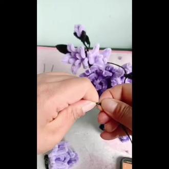 紫罗兰话扭扭棒宝剑教程#手工桃花剑 #花朵手工制作 #diy #紫罗兰