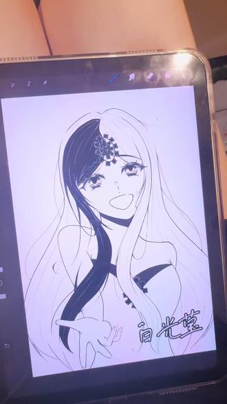 活人微死罢了#画画 #白光莹