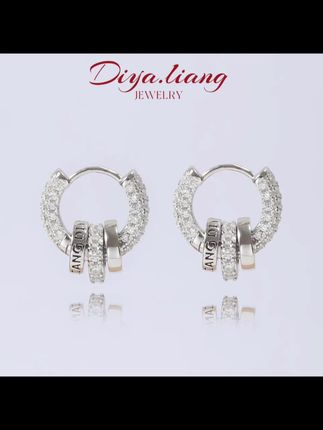 925银耳饰 梁雅帝专属新品【DIYALIANG】星引之环设计款纯银耳饰#耳饰 #耳环 #饰品 #时尚饰品#首饰分享