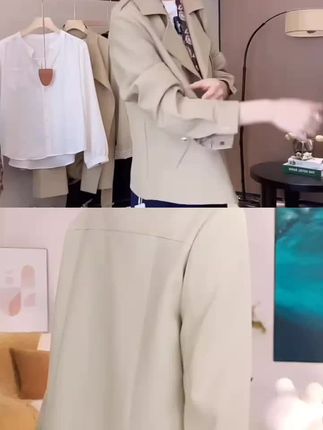 和 @艾依好运 一起 #合拍 #好物推荐🔥 这件春秋外套洋气时尚真的特别好看。穿着舒服配什么裤子都好看。