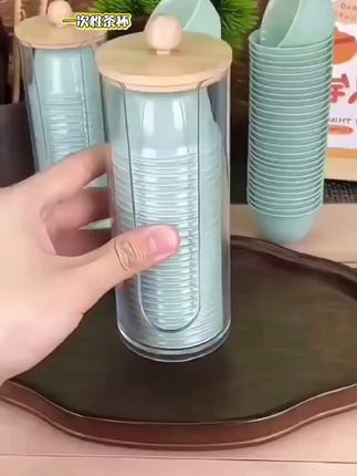 一次性翡翠绿茶杯加厚防烫功夫茶杯杯架收纳架家用商务待客品茗杯#一次性茶杯 #方便又实用 #加厚防烫 #功夫茶杯 #一次性茶具