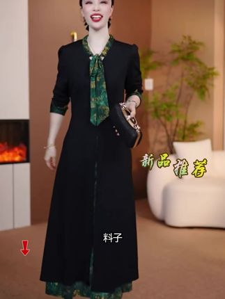 #气质连衣裙 #假两件连衣裙 #漂亮穿搭