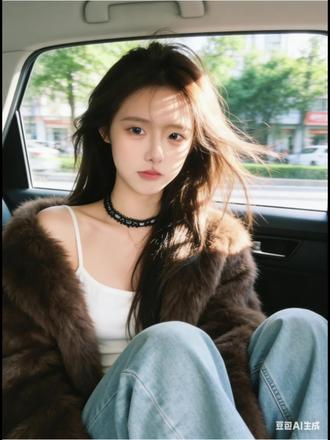 车内氛围感 ai 拍照指令教程来啦! #豆包ai #豆包p图 #氛围感拍照 #豆包出大片有两把刷子