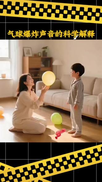 气球爆炸声为什么那么大#ai生成