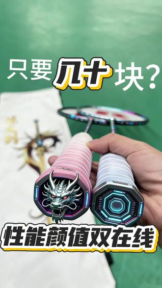 只要几十元?颜值性能双在线!薰风惊龙剑#薰风惊龙剑#新手入门球拍 #羽毛球拍推荐