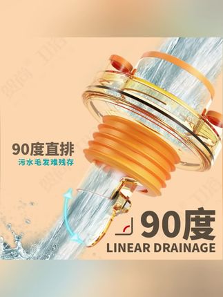 厨房三通下水道防臭即插即用排水管通用卫生间防下水管防臭密封塞#家庭必备 #好东西一起分享 #实用工具