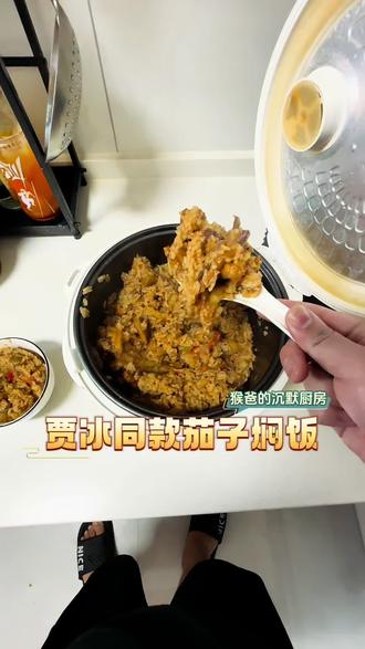 #贾冰同款茄子焖饭被我复刻出来了
媳妇说,这个茄子焖饭是今年吃过茄子最好吃的做法了#抖音美食创作者 #在家做美食 #美食vlog #社恐