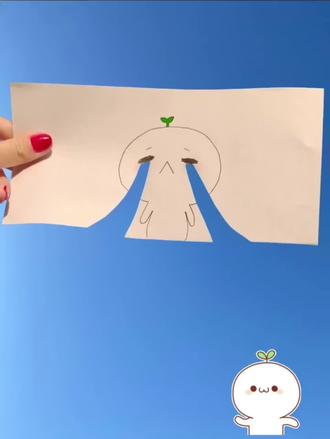 天空你是否知晓一切#长草颜团子 #手绘#天空
