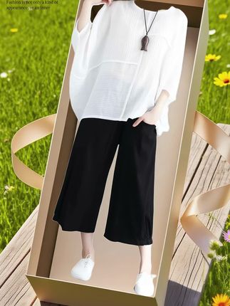 微胖女孩的夏日救星来啦!这套大码专属套装真的太值得入手了!,想在夏天既清爽又显利落?大码姐妹别错过!这套套装用了「包容感剪裁」设计:宽松落肩上衣立体有型,能自然修饰肩背线条;高腰阔腿裤垂感十足,走路带风超显腿长。面料特别选用凉感透气材质,穿整天都不会闷热黏腻,无论是上班通勤,还是周末出游都超合适。告别厚重穿搭,用简约大方的款式诠释新时尚,大码女生也能轻松穿出轻盈又时髦的感觉,轻松打造夏日精致造型~#大码女装#夏季套装#显瘦穿搭 #休闲风#洋气减龄@抖加🔥上热门🔥dou+🔥热点宝