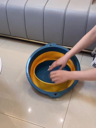 #新疆包邮-折叠足浴盆可折叠泡脚盆洗脚桶按摩洗浴盆泡脚桶加厚