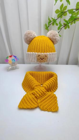 双色鱼骨帽钩织教程#钩织教程 #鱼骨帽 #手工 #钩针教程