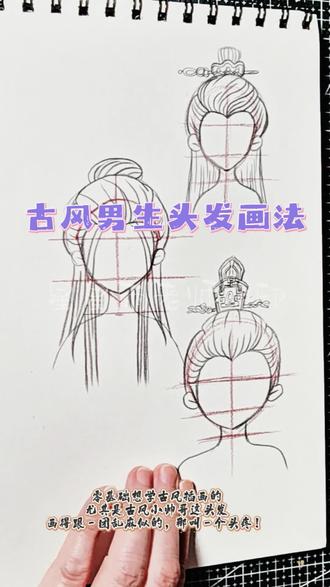 网课教你画古风男头像#哈尔滨画室 #哈尔滨美术老师 #美术网课一对一 #动漫网课一对一