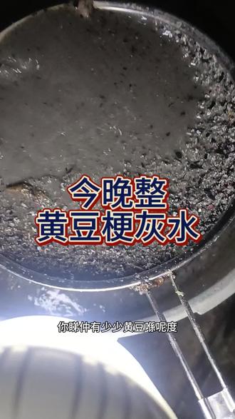 黄豆梗灰水 #创作灵感 灰水你是怎么做的?#信宜古粽