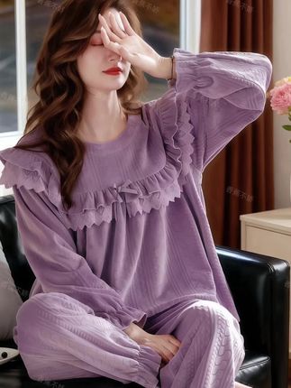 #睡衣家居服 #在家也要美美哒 #宅家睡衣秀 #舒适保暖#精致女人必备