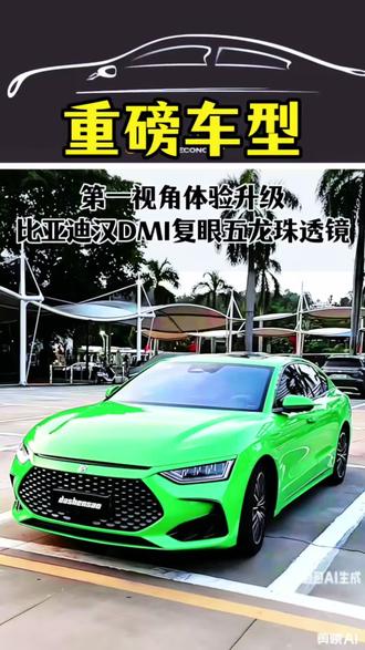 比亚迪汉DMI升级复眼五龙珠 在原车远光灯位置升级五龙珠透镜(近光在上 远光在下)#汽车灯光升级 #比亚迪 #车知识分享计划 #第一视角 #撸车日常