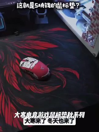 大寒 秋 细面亲肤顺滑吸附防滑快速启动电竞游戏鼠标垫热压弧边